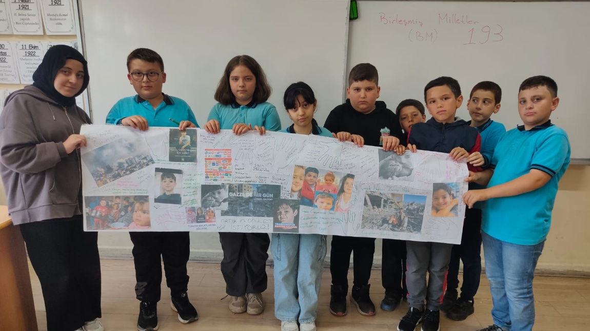 4A Sınıfından Gazze'ye Destek Posteri (05 Haziran 2025)